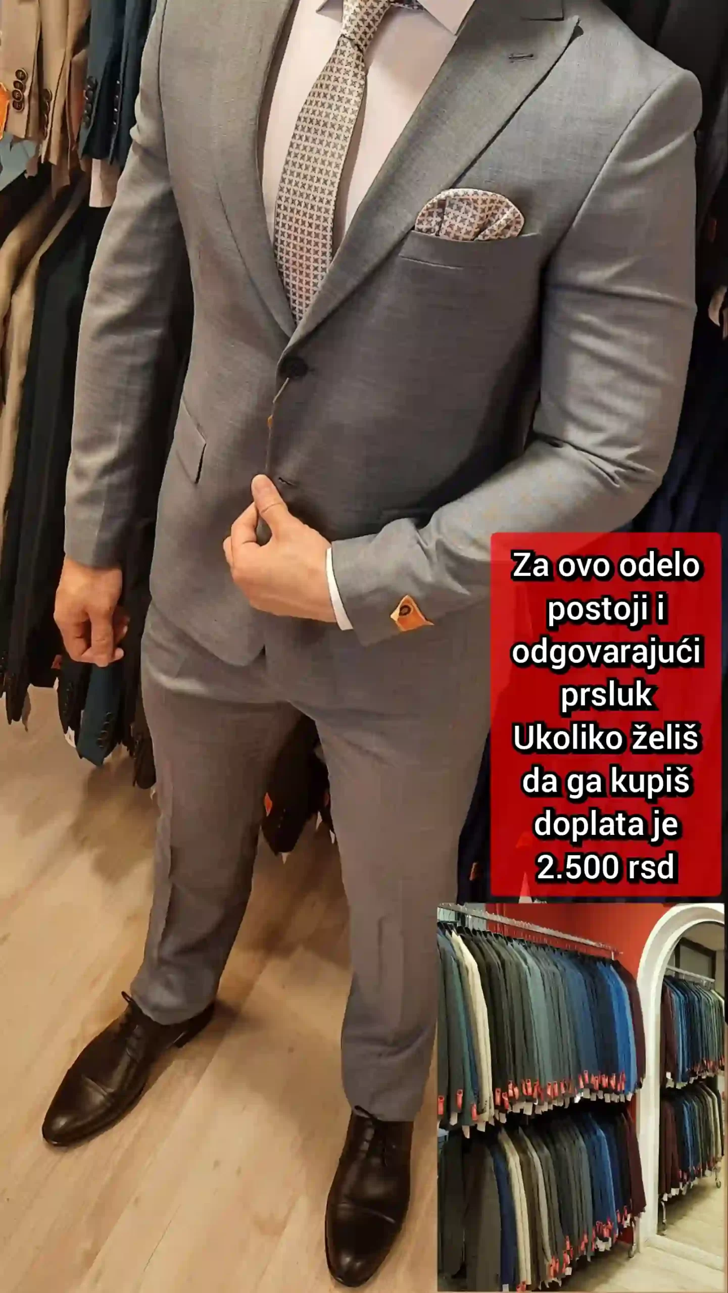 sivo musko odelo