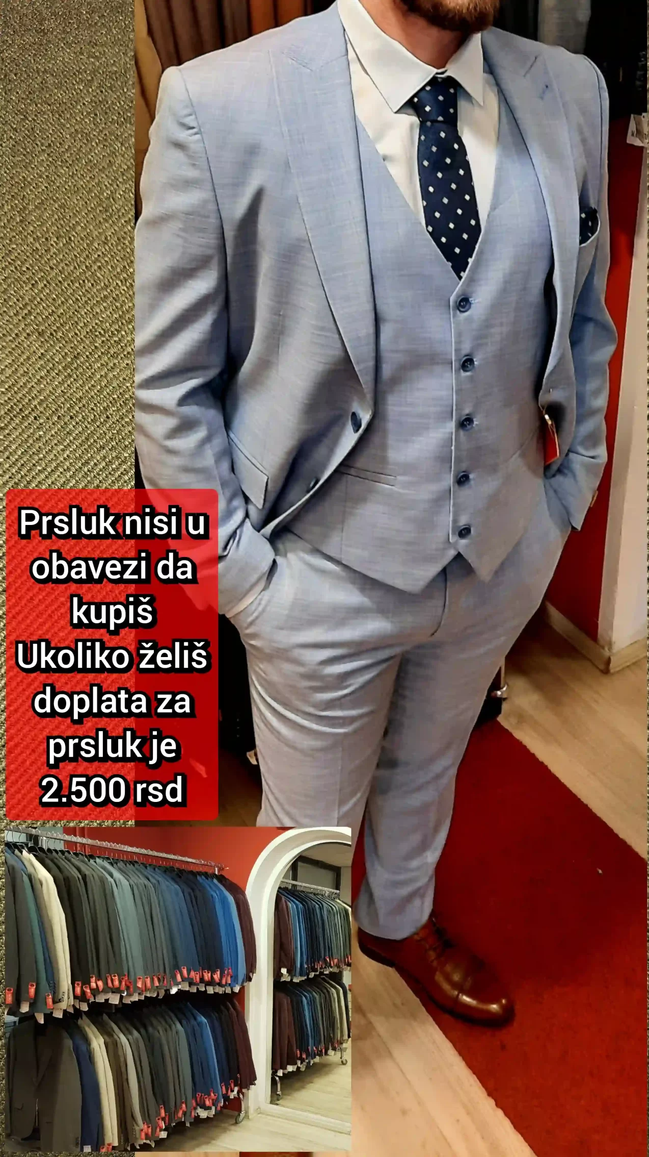 svetlo plavo musko odelo